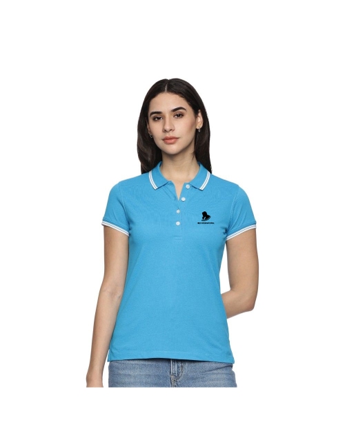 Allen Solly Polo T-shirt Women- Sky Blue
